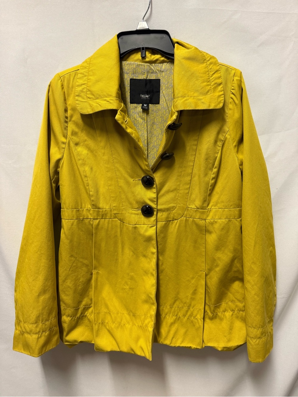 Mustard Yellow Women's Button-Front Jacket by Mossimo